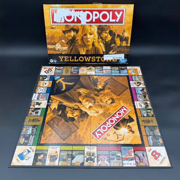 Yellowstone Monopoly Board Game Includes Custom Cards & Tokens Hasbro Open Box - Picture 3 of 4